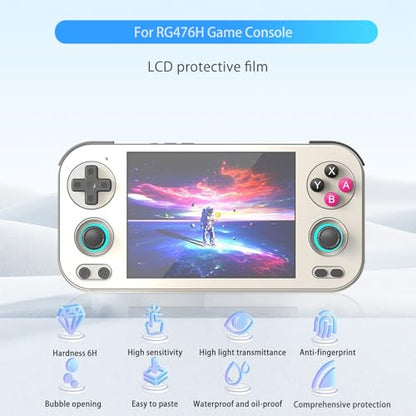 NOUKAJU [1Pack] Screen Protector for RG476H Game Console, HD Protective Film,6h Hardness,Scratch,Anti-Fingerprin,Protective Film for Anbernic RG476H Retro Handheld Game Console(Not tempered glass)