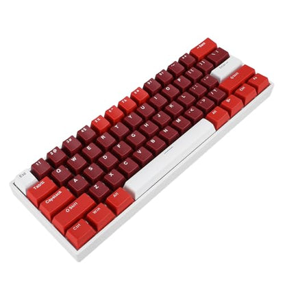 FILFEEL Ergonomic 61 Key Mechanical Keyboard Hot Swappable Blue Switch RGB Backlit Compact 60 Percent USB Wired Gaming Office Typing Portable Minimalist Desk Setup for Gamers Programmers