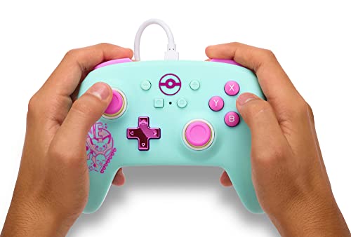 PowerA Enhanced Nintendo Switch and Switch 2 Wired Controller - Pokémon: Sweet Friends, Gamepad, game controller, wired controller, officially licensed - color: Pokémon: Sweet Friends