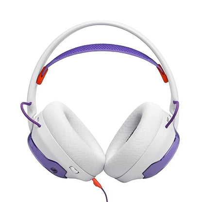 JBL Quantum 250 Wired Gaming Headset Spatial Sound Mic - White | Plug And Play 3.5mm Connection For PC, Xbox, PlayStation, Switch, With Detachable Boom Arm And Lightweight Over Ear Comfort - color: White
