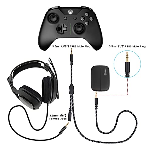 Chat Link Cable for Elgato 4K S, 4K X, HD60 S/S+, HD60 X Game Capture Card | HD60PRO Party Chat Adapter for Xbox One and PS5, PS4, 6.6ft Long - color: Black