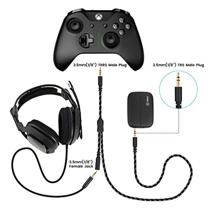 Chat Link Cable for Elgato 4K S, 4K X, HD60 S/S+, HD60 X Game Capture Card | HD60PRO Party Chat Adapter for Xbox One and PS5, PS4, 6.6ft Long - color: Black