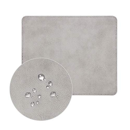 Non-Slip Rubber Base Mousepad for Laptop Computer PC Personality Desings Gaming Mouse Pad Mat 9.45 X 7.87 inch (Leahter Mouse Pad-Gray, 9.45 X 7.87 inch) - color: Leahter Mouse Pad-Gray