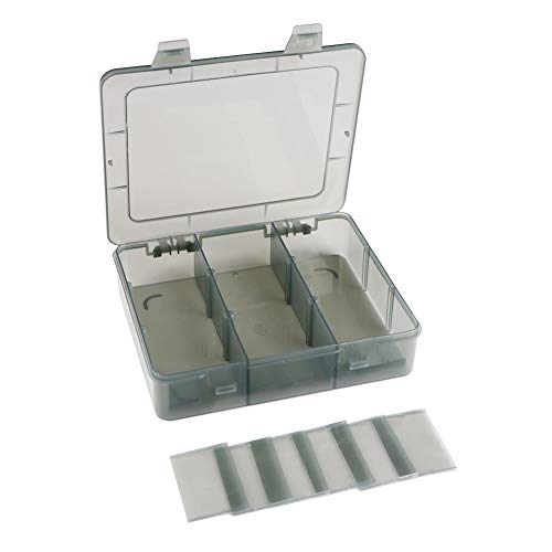 Vidifor 9 Grids Art Craft Supply Organizer Storage Containers, Compartment Storage Box with Removable Dividers for Jewelry, Beads, Buttons, Small Parts - size: 9 Grids 1 Pack