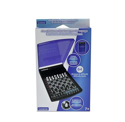 Lexibook, Electronic Travel Chess Set, LCG500 | 32 pieces, 64 difficulty levels, 1-2 players, Strategy game - style: LCG500