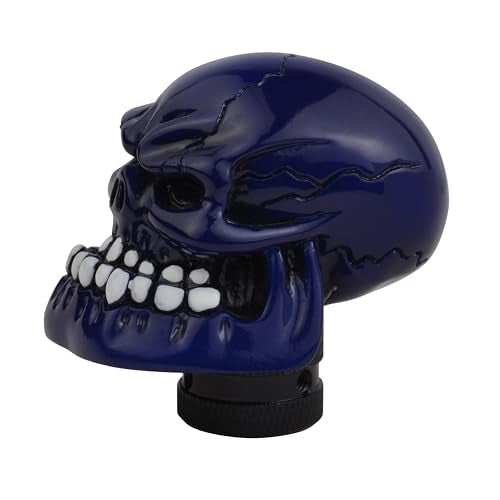 Blue Skull Manual Automatic Gear Shift Knobs - color: Blue2
