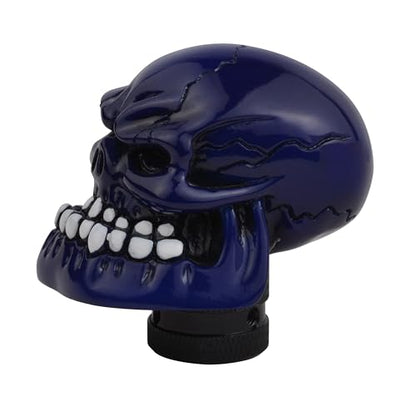 Blue Skull Manual Automatic Gear Shift Knobs - color: Blue2