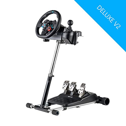 Wheel Stand Pro: G Racing Wheel Stand Compatible With Logitech G29 G923 G920 G27 & G25 Wheels, Deluxe, Original V2. Wheel and Pedals Not included.