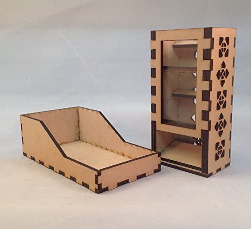 Mini Dice Tower v1 Clear Acrylic Window Laser Cut MDF Unique Fast Shipping