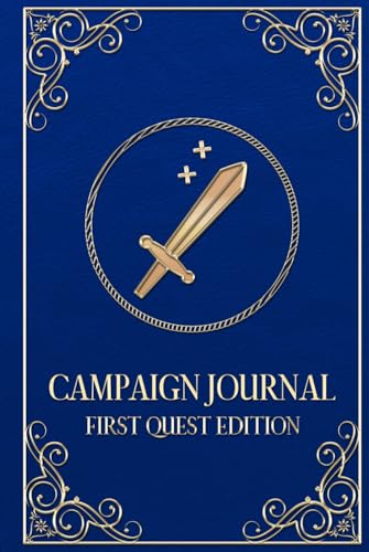 Campaign Journal: First Quest Edition: A Beginner-Friendly DnD and TTRPG Notebook With Progressive Character Prompts and Character Growth Reflections in a Colorful Layout For All Role Playing Games