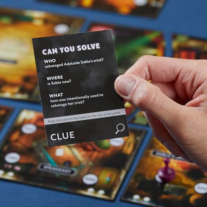 Clue Escape: The Illusionist’s Club Board Game | Escape Room Family Game | 1-Time Solve Mystery | Ages 10+ | 1-6 Players | Difficulty 4 | 90-120 Mins. (Amazon Exclusive) - style: The Illusionist’s Club