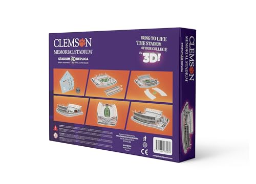 Pro-Lion 3D Jigsaw Puzzle of Memorial Stadium -94 Pieces | Home of Clemson Tigers | NCAA Football Gifts for Age 7+ - style: Clemson Tigers