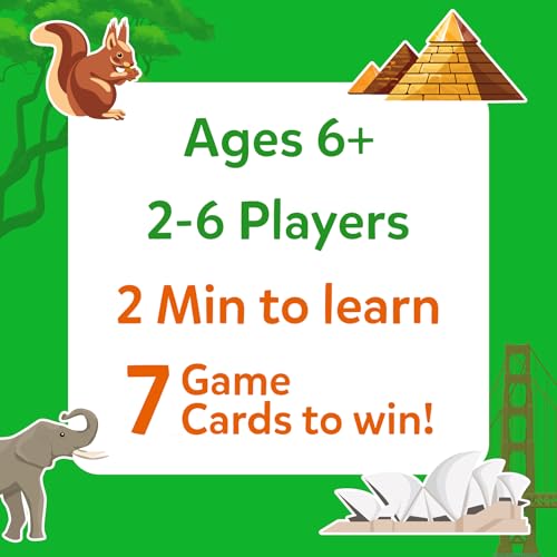 Skillmatics Guess in 10 Animals & Countries Combo - Card Game for Kids | For Boys, Girls, & Families Who Love Card Games, Educational Toys, Travel Games, Trivia, Gifts for Ages 6, 7, 8, 9, 10 & Up - style: Animals & Countries Combo