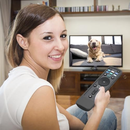 Case for Vizio XRT260 Voice Remote Control 2023/2021, Cover for VIZIO XRT260 Smart TV Remote Silicone Skin Sleeve Black - color: Non-Glow Black