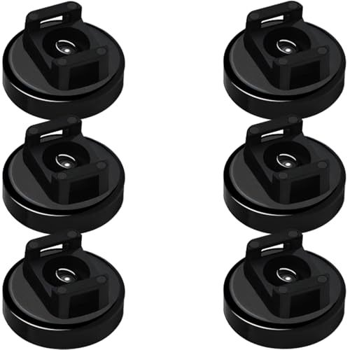 Magnet Zip Tie Mount Magnetic Zip Ties Mount 25LBS Strong Multipurpose Wire Cable Holder Mount Wire Clips Management for Home Office Marine Electrical Wiring (Black, 6 Piece) - size: 6 Piece