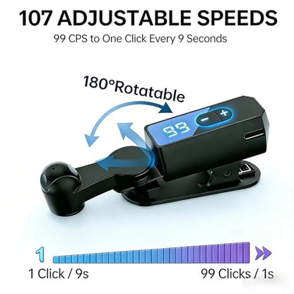 Auto Clicker Tapper for iPhone Tiktok Live iPad Android Smartphone, Rechargeable Cordless – 107 Adjustable Speed, Auto Screen Tapper for Live Stream Likes, Games, Repetitive Task, Purchases - size: Black+Pink