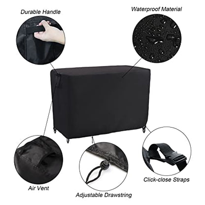 Kingling Prep Table Cover for Keter Unity Table 30''L x 24''W x 35''H | Waterproof Outdoor Stainless Steel Table Cover Protection 30 Inch for Patio Metal Grill Work Table/Cart