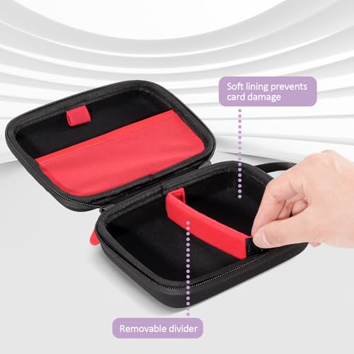 ProCase Hard Playing Card Game Carrying Case, Holds 300+ Cards -Black | Travel Storage Box, Compatible with UNO, Five Crowns, SKYJO, PlayMonster and More Card Games, Case Only - color: Black