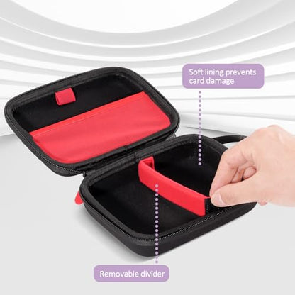 ProCase Hard Playing Card Game Carrying Case, Holds 300+ Cards -Black | Travel Storage Box, Compatible with UNO, Five Crowns, SKYJO, PlayMonster and More Card Games, Case Only - color: Black