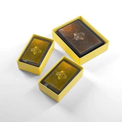 Token Silo Card Add On - 3-Piece Set of Game Trays, Holds Game Cards, Tokens, Dials and Dice, Organize LCG, TCG and Board Game Accessories, Modular Design, Yellow Color, Made by Gamegenic - color: Yellow