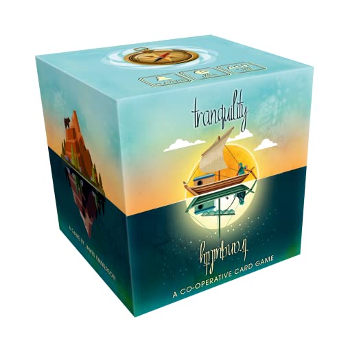 Tranquility Board Game - Set Sail for Paradise in This Silent Cooperative Adventure! Strategy Game, Family Game for Kids and Adults, Ages 8+, 1-5 Players, 15-20 Min Playtime, Made by Lucky Duck Games