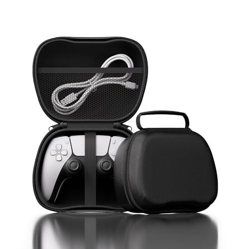 NQQNQQ 【1PACK Universal Game Controller Protective Case - Travel Storage Compatible with Xbox One, Xbox Series X/S, PS4, PS5, and Nintendo Switch Controllers - sturdy Carrying Case AA-B (Black)