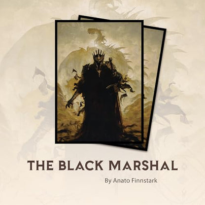 The Black Marshal - MTG Card Sleeves, 104ct, Standard Size, Smooth | Double Sleeving Compatible, Smudge Resistant Matte Back, Compatible with Standard 66x92mm TCG and Magic The Gathering Cards. - color: The Black Marshal, size: Smooth