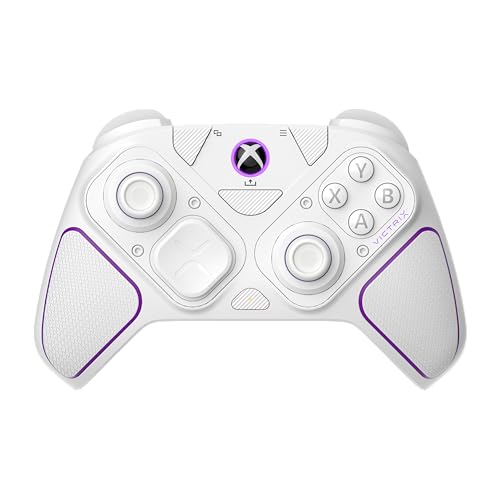 Victrix Pro BFG Wireless Gaming Controller - Xbox Series X|S, Xbox One & PC | Dolby Atmos, 4 Mappable Back Buttons, Interchangeable Thumbsticks & D-Pads, Customizable Hair Triggers & Paddles, White - color: White