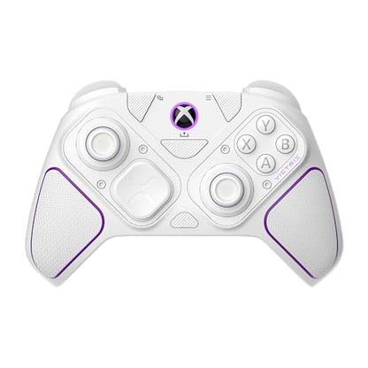 Victrix Pro BFG Wireless Gaming Controller - Xbox Series X|S, Xbox One & PC | Dolby Atmos, 4 Mappable Back Buttons, Interchangeable Thumbsticks & D-Pads, Customizable Hair Triggers & Paddles, White - color: White