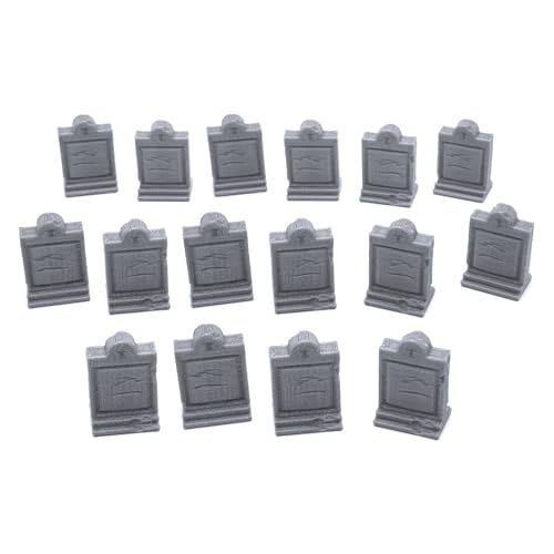 EnderToys Mausoleum Graveyard Tombstones, 3D Printed Tabletop RPG Scenery and Wargame Terrain 28mm Miniatures
