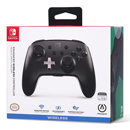 PowerA Enhanced Wireless Controller for Nintendo Switch/Switch 2 / Switch Lite/OLED Model - Black - Gamepad, game controller, Officially Licensed - color: Black