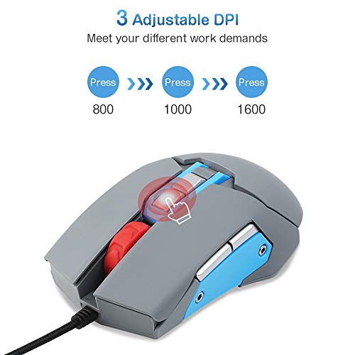 iKKEGOL USB Gaming Mouse with Mouse Pad, 9 Programmable Buttons,with Speaker, Microphone,Temperature and Humidity Display, 16G U Flash Drive RGB Breathing Light Wired Computer Mouse PC Gaming Mice