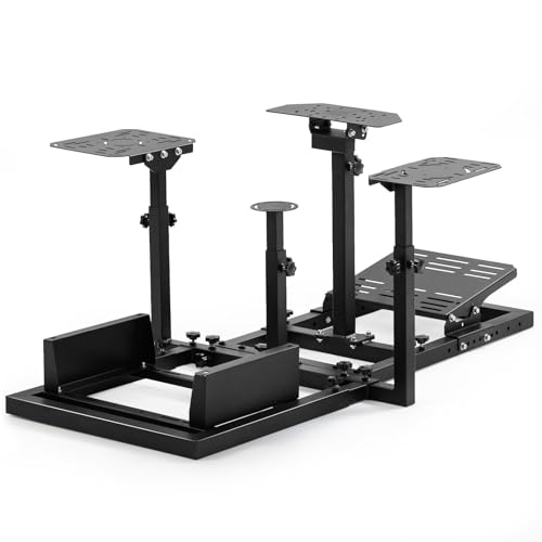 Marada Racing Simulator Cockpit Flight Simulation Adjustable Fit for Thrustmaster HOTAS Warthog, for Logitech G25 G27 G923 Racing wheel, Wheels,Pedals, Throttle, Joystick Not Included