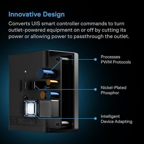 AC Infinity UIS Control Plug, Outlet Adapter to Connect UIS Smart Controllers to Outlet Devices