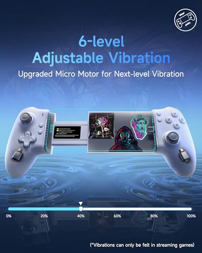 EasySMX M15 Mobile Gaming Controller for Android/iPhone 15 Series,Android Controller with Hall Trigger/Joysticks for COD（DIY Punk Graffiti） - color: White（Punk Graffiti）
