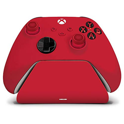 Controller Gear Pulse Red Universal Xbox Pro Charging Stand with 1100 Mah Rechargeable Battery, Charging Station for Xbox Series X|S and Xbox One - color: Pulse Red, style: Next Gen - Series X|S, Forward + Backward Compatible