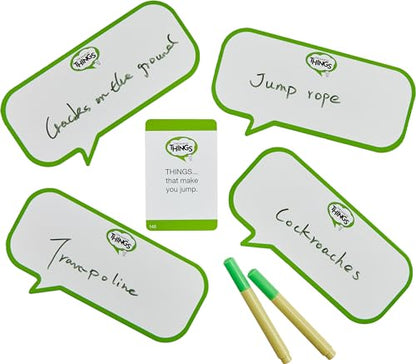 Mattel Games the Game of Things Party Board Game for Teens, Adults, Family Nighs & Parties, Includes Erasable Boards & Wet Erase Markers