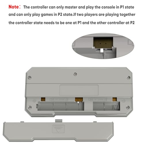EASEGMER Retro Game Controller, Gamepad Joystick, Compatible with GV300S Game Console - color: Gray