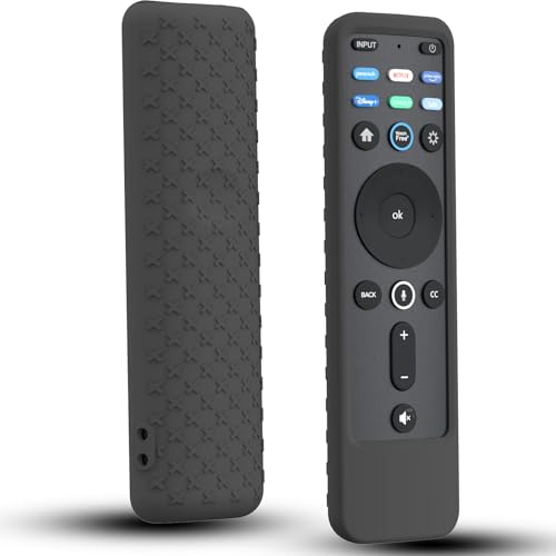 Case for Vizio XRT260 Voice Remote Control 2023/2021, Cover for VIZIO XRT260 Smart TV Remote Silicone Skin Sleeve Black - color: Non-Glow Black