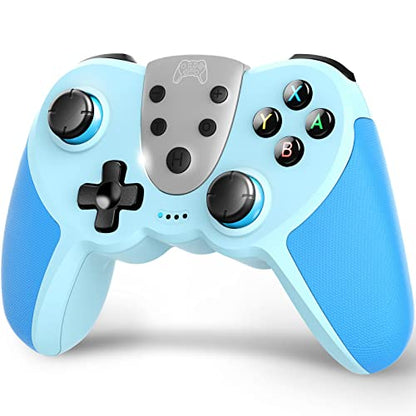 TERIOS Wireless Pro Controller Compatible with Switch/Switch Lite, Switch OLED - Premium Joypad for Video Games - 3 Levels of Turbo Speed - Adjustable Vibration Intensity (Blue)