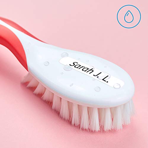 50 Personalized Adhesive Labels to Mark Objects 2.3 x 0.4 in. Waterproof Stickers to Mark School Supplies, Books, kindergartens Goods, Summer Camps, Children's Toys, etc. - color: White
