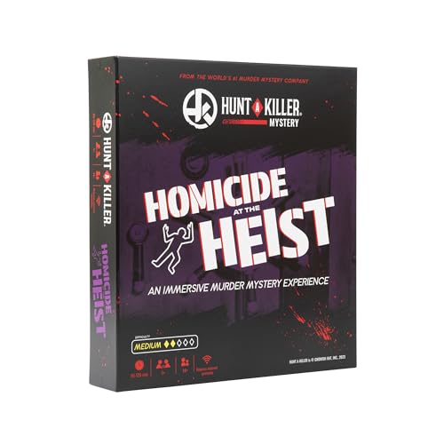 Hunt a Killer: Homicide at The Heist, Solve the Murder of a Brilliant Jewel Thief, Murder Mystery Game for Adults, Perfect for True Crime Fans, Mystery Box for Game Night, Designed 1+ Players Ages 14+ - style: Homicide At The Heist