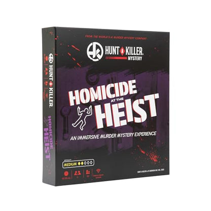 Hunt a Killer: Homicide at The Heist, Solve the Murder of a Brilliant Jewel Thief, Murder Mystery Game for Adults, Perfect for True Crime Fans, Mystery Box for Game Night, Designed 1+ Players Ages 14+ - style: Homicide At The Heist