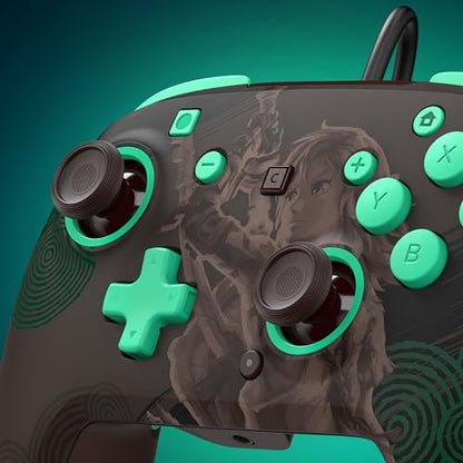 Turtle Beach Rematch Wired Controller The Legend of Zelda Nintendo Switch 2 | Nintendo Switch 2, Lite, OLED, Hall-Effect Thumbsticks, 2 Mappable Buttons, Glows-in-the-Dark, C-Button, The Legend of Zelda - color: Zelda