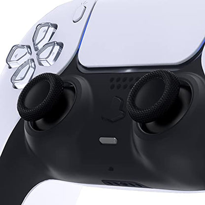 eXtremeRate Black Replacement Thumbsticks for PS5 Controller, Custom Analog Stick Joystick Compatible with PS5, for PS4 All Model Controller - Controller NOT Included - color: Black