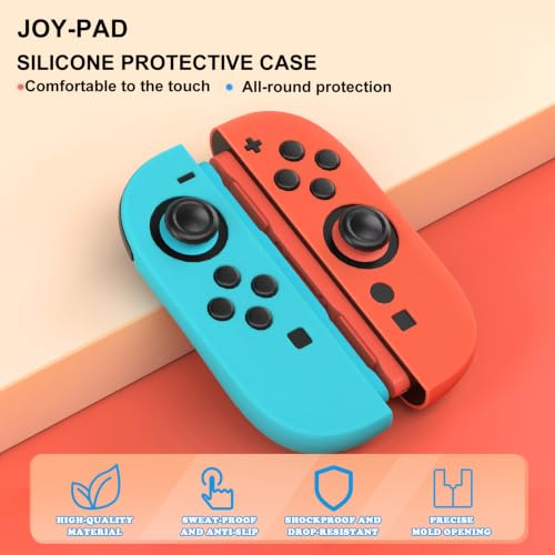 12 in 1 Protection Accessories Kit for Nintendo Switch 2 2025 Model - Carrying Case, Tempered Glass Screen Protector, Crystal Case, Silicone Grip Cover & Thumb Grip Caps | Full Protection Bundle - size: 12 in 1 for Switch 2