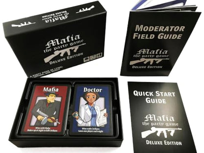 Mafia the Party Game, Bluffing and Deception Card Game for Adults and Teens | Uncover hidden identities, outsmart opponents, and survive the night in this thrilling social deduction party game