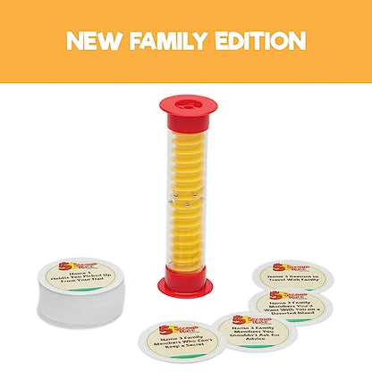 5 Second Rule Family Edition (Mini Tube) - Simple Question Card Game for Family Fun, Party, Kids, Travel, Game Night & Sleepovers - Think Fast and Shout Out Answers - Ages 8+ - style: Mini Family
