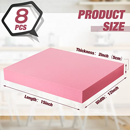 Ramede Xps Craft Foam Blocks Polystyrene Sheet Board Foam Rectangle for Arts Crafts Blank DIY Project Party Decor Arts Projects Floral Arrangements Modeling(8 Pcs,15" X 12" X 2") - size: 15" X 12" X 2"