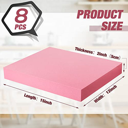 Ramede Xps Craft Foam Blocks Polystyrene Sheet Board Foam Rectangle for Arts Crafts Blank DIY Project Party Decor Arts Projects Floral Arrangements Modeling(8 Pcs,15" X 12" X 2") - size: 15" X 12" X 2"